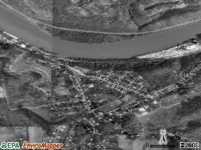 Rices Landing satellite photo by USGS