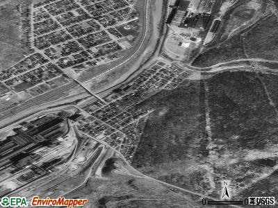 Franklin satellite photo by USGS