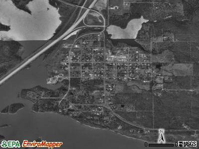Crowder satellite photo by USGS