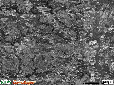 Fayetteville satellite photo by USGS