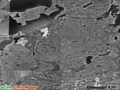 Reserve satellite photo by USGS