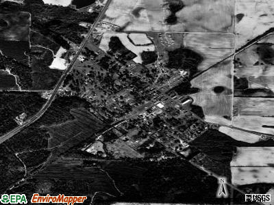 Warwick satellite photo by USGS