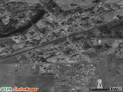Gage satellite photo by USGS
