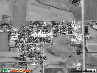Hurley satellite photo by USGS
