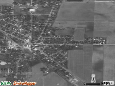 College Corner satellite photo by USGS