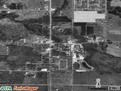 Rothbury satellite photo by USGS