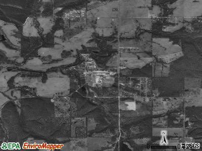 Oaks satellite photo by USGS