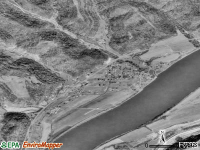 Crown City satellite photo by USGS