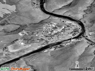 Maupin satellite photo by USGS