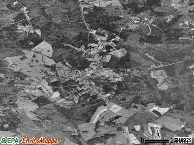 Post Oak Bend City satellite photo by USGS