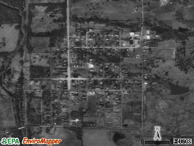 Wanette satellite photo by USGS