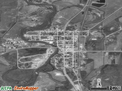 Twin Bridges satellite photo by USGS