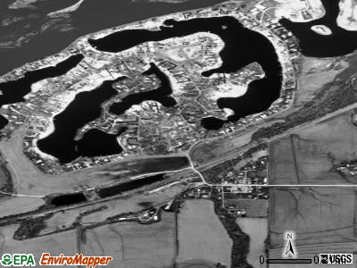 Cedar Creek satellite photo by USGS
