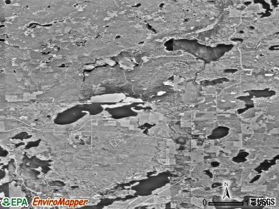 Fifty Lakes satellite photo by USGS