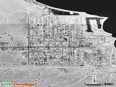 Salton Sea Beach satellite photo by USGS