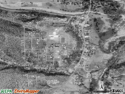 Reserve satellite photo by USGS