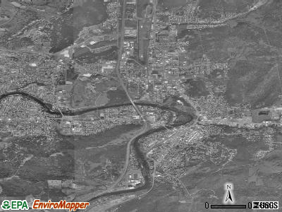 Roseburg satellite photo by USGS