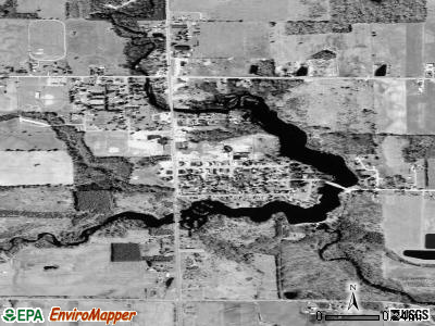 Barryton satellite photo by USGS