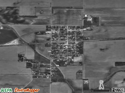 Burnettsville satellite photo by USGS