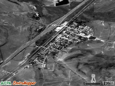 Wagon Mound satellite photo by USGS