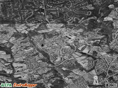 Pike Creek satellite photo by USGS