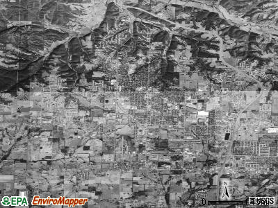 Bentonville satellite photo by USGS
