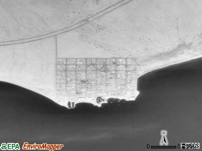 Bombay Beach satellite photo by USGS