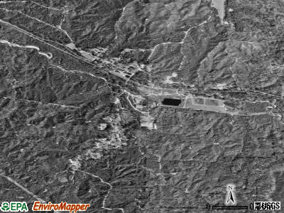 Crosby satellite photo by USGS