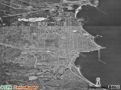 Marquette satellite photo by USGS