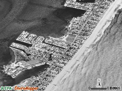 Harvey Cedars satellite photo by USGS