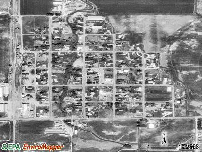 Newdale satellite photo by USGS