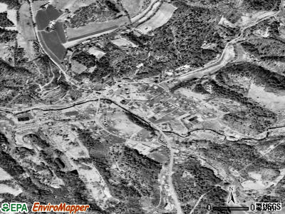Bakersville satellite photo by USGS