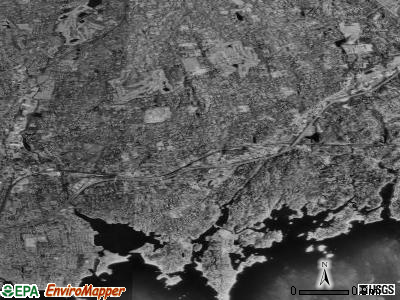 Darien satellite photo by USGS