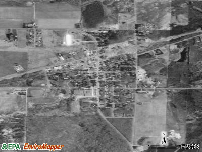 Winter satellite photo by USGS