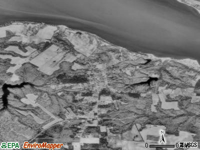 Claremont satellite photo by USGS