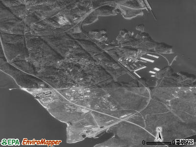 Grand Rivers satellite photo by USGS