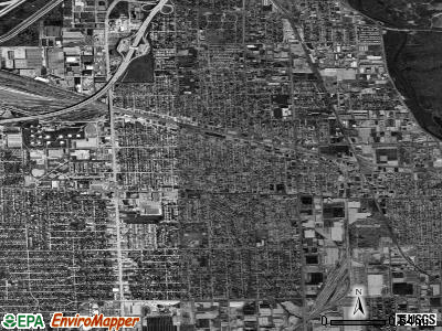 Franklin Park satellite photo by USGS
