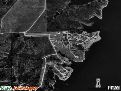 Lakewood Village satellite photo by USGS