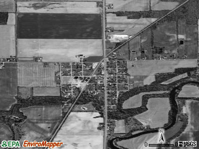 Forest City satellite photo by USGS