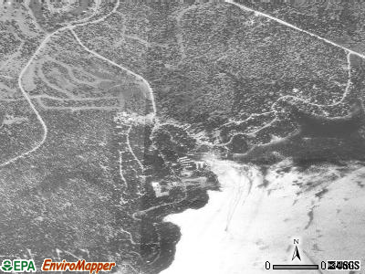 Lake Almanor Peninsula satellite photo by USGS
