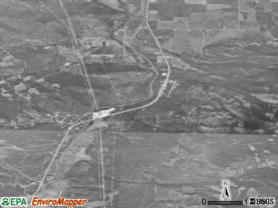 Evaro satellite photo by USGS