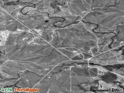 Wounded Knee satellite photo by USGS