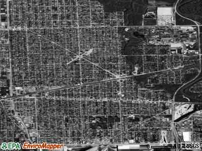 Brookfield satellite photo by USGS