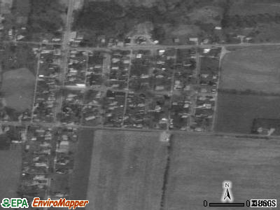 Casstown satellite photo by USGS