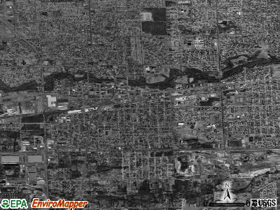 Wayne satellite photo by USGS