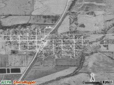 Browning satellite photo by USGS