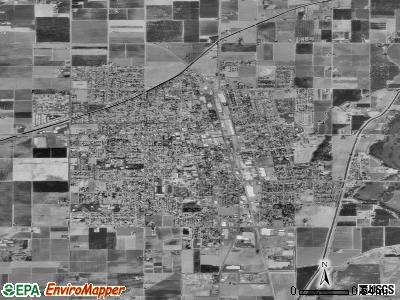 Sanger satellite photo by USGS