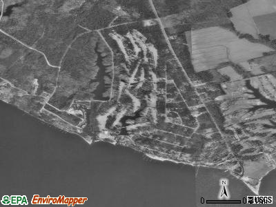 Minnesott Beach satellite photo by USGS