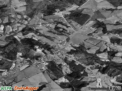 Casar satellite photo by USGS