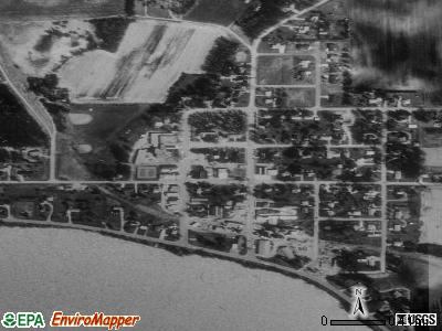 Freeborn satellite photo by USGS